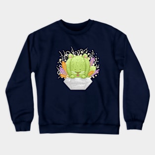 Cactus Cat Crewneck Sweatshirt